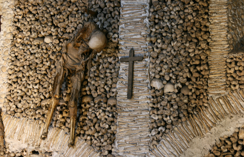 Illustration for article titled These Buildings Are Made with Skulls and Bones